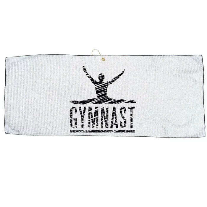 Motif Gymnastics Gymnast Gymnastics Fan Vintage Large Microfiber Waffle Golf Towel