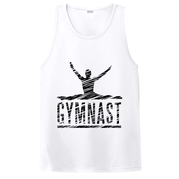 Motif Gymnastics Gymnast Gymnastics Fan Vintage Performance Tank