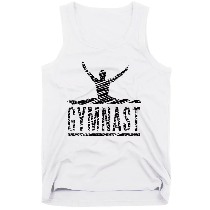 Motif Gymnastics Gymnast Gymnastics Fan Vintage Tank Top