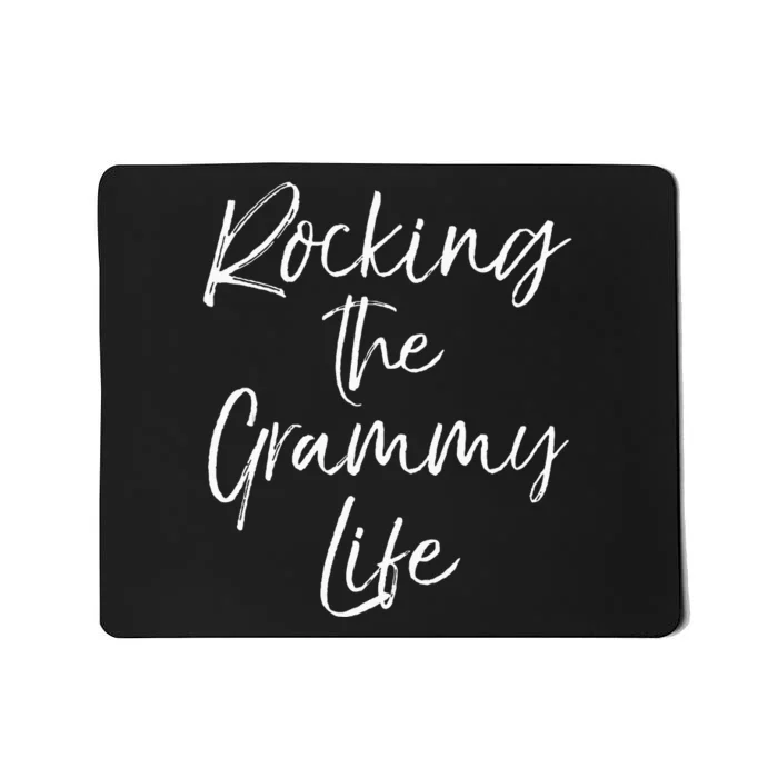 Music Grandma Gift From Grandkids Rocking The Grammy Life Mousepad