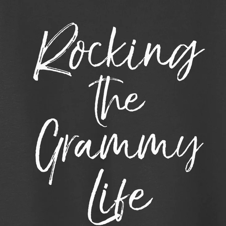 Music Grandma Gift From Grandkids Rocking The Grammy Life Toddler T-Shirt