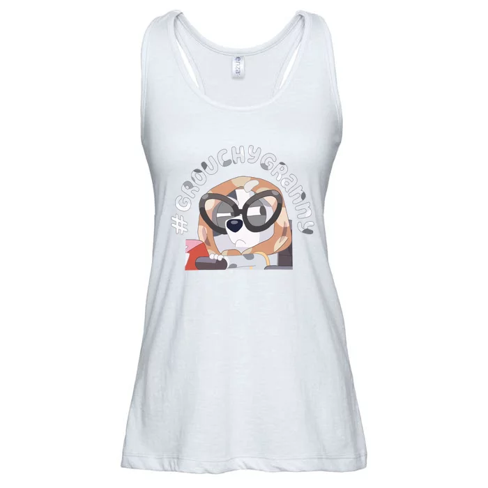 Muffin Grouchy Granny Funny Dog Lover Ladies Essential Flowy Tank