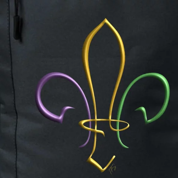 Mardi Gras Gold Purple Green Fleur De Lis Gift Daily Commute Backpack