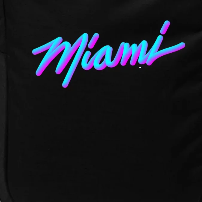 Miami Great Gift Vaperwave Synthwave 80s Style Retro Design Cool Gift Impact Tech Backpack