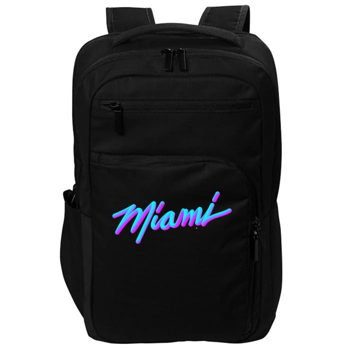 Miami Great Gift Vaperwave Synthwave 80s Style Retro Design Cool Gift Impact Tech Backpack