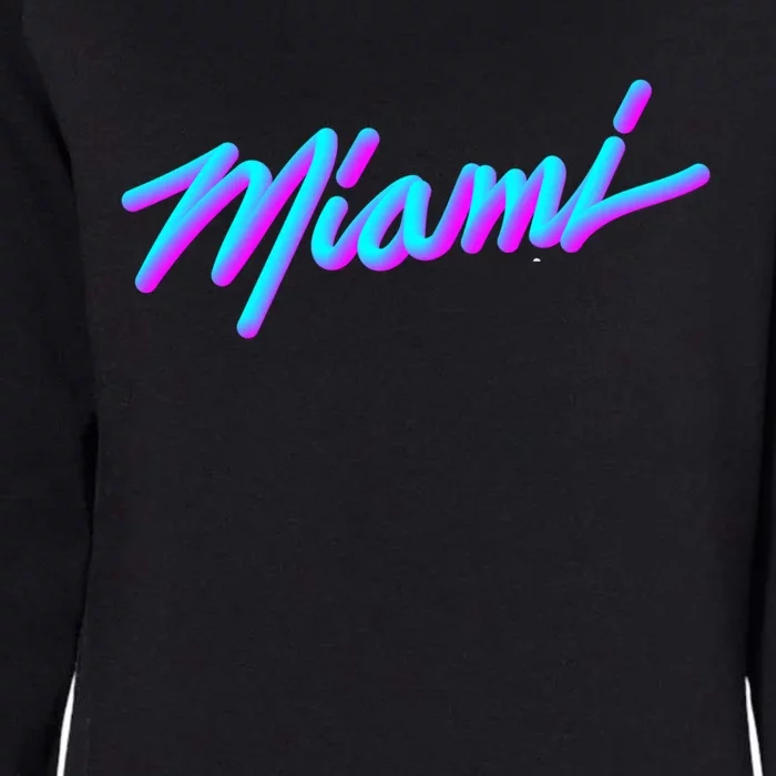 Miami Great Gift Vaperwave Synthwave 80s Style Retro Design Cool Gift Womens California Wash Sweatshirt