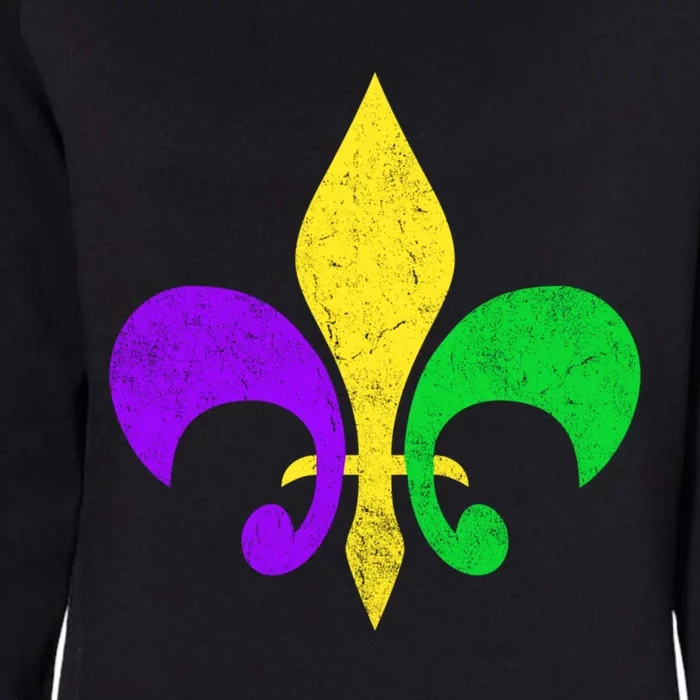 Mardi Gras Gift Fleur De Lis Mardi Gras Cool Gift Womens California Wash Sweatshirt