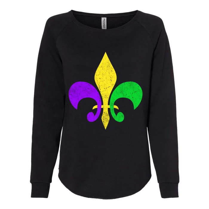 Mardi Gras Gift Fleur De Lis Mardi Gras Cool Gift Womens California Wash Sweatshirt