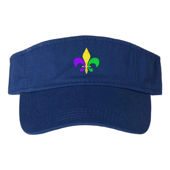 Mardi Gras Gift Fleur De Lis Mardi Gras Cool Gift Valucap Bio-Washed Visor