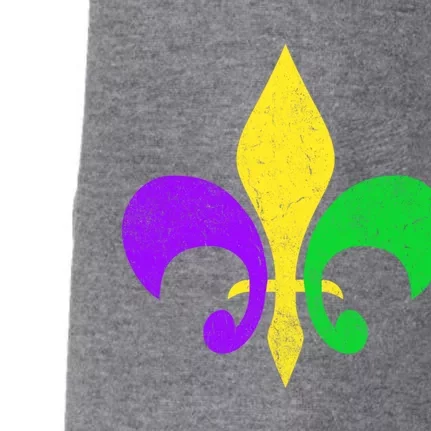 Mardi Gras Gift Fleur De Lis Mardi Gras Cool Gift Doggie 3-End Fleece Hoodie