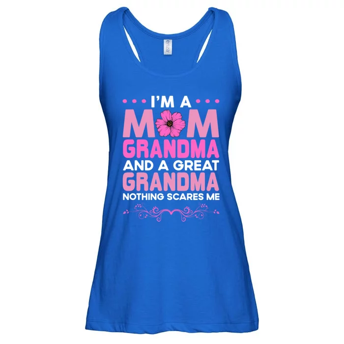 Mom Grandma Great Grandma Nothing Scare Me Funny Grandmother Gift Ladies Essential Flowy Tank