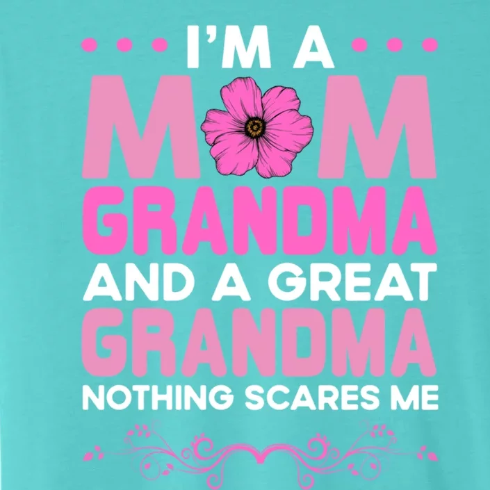 Mom Grandma Great Grandma Nothing Scare Me Funny Grandmother Gift ChromaSoft Performance T-Shirt