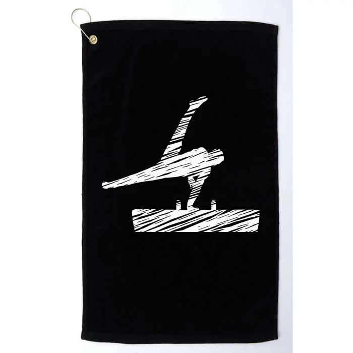 Motif Gymnastics Gymnast Gymnastics Fan Platinum Collection Golf Towel