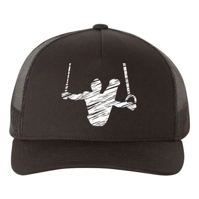 Motif Gymnastics Gymnast Gymnastics Fan Yupoong Adult 5-Panel Trucker Hat