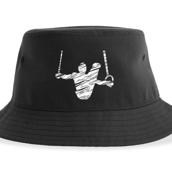 Motif Gymnastics Gymnast Gymnastics Fan Sustainable Bucket Hat