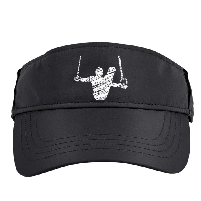 Motif Gymnastics Gymnast Gymnastics Fan Adult Drive Performance Visor