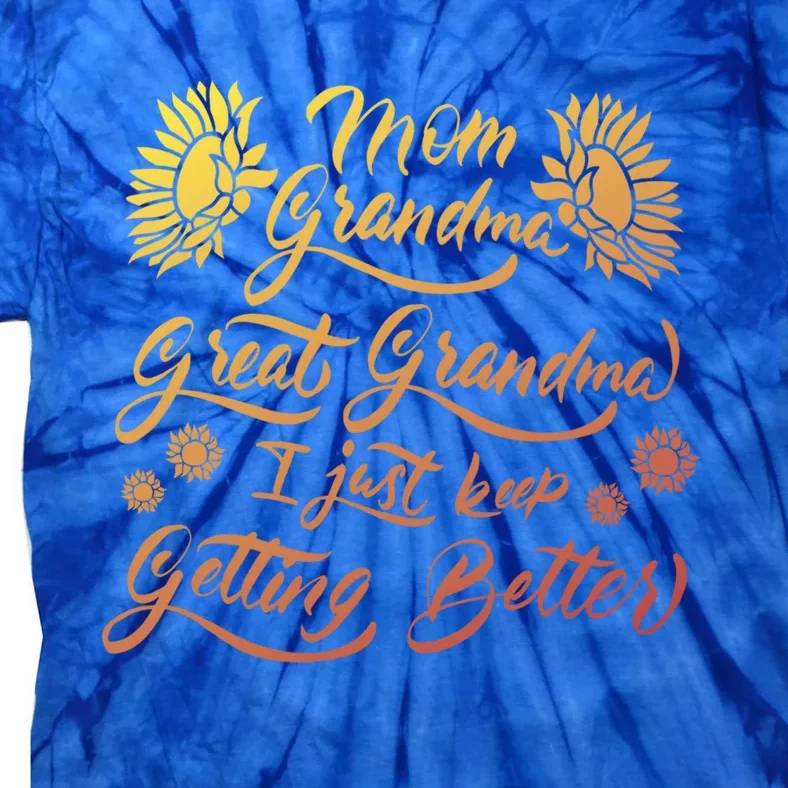 Mom Grandma Great Mom Funny Gift Tie-Dye T-Shirt