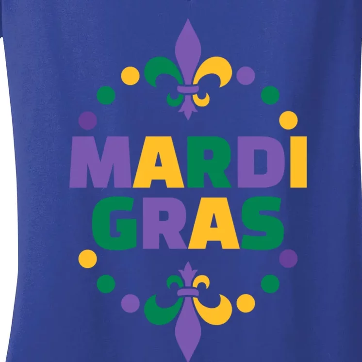 Mardi Gras Gift Women's V-Neck T-Shirt