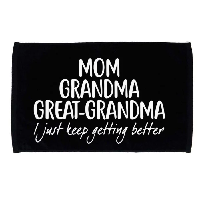 Mom Grandma Great Grandma Microfiber Hand Towel