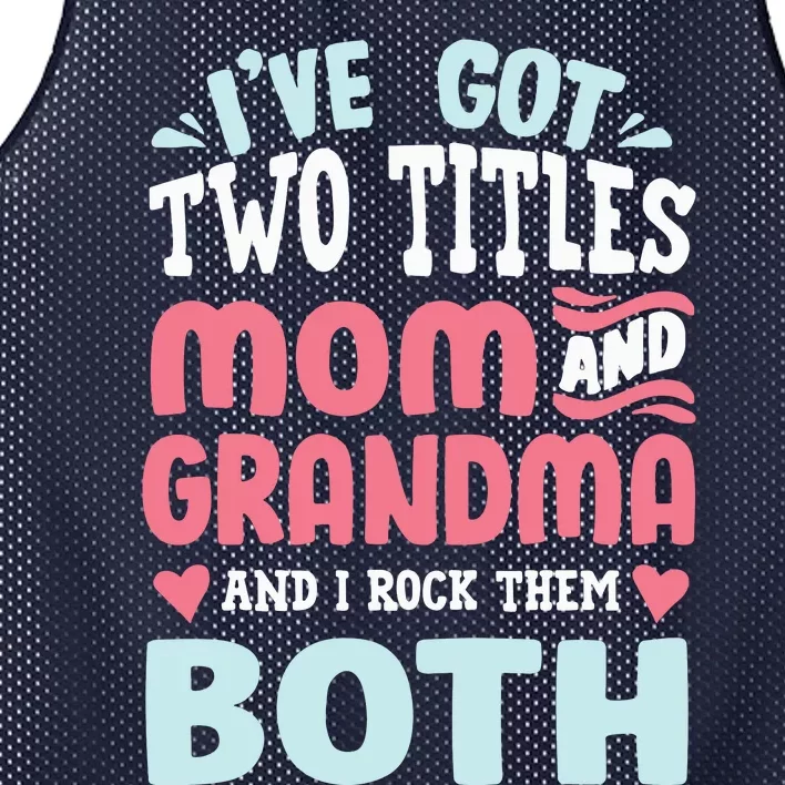 Mom Grandma Great Grandma Mesh Reversible Basketball Jersey Tank