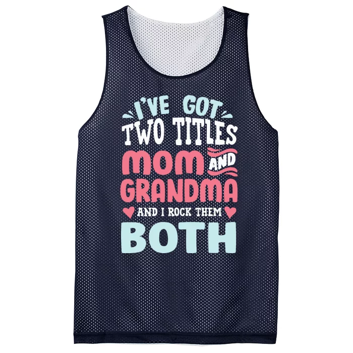 Mom Grandma Great Grandma Mesh Reversible Basketball Jersey Tank