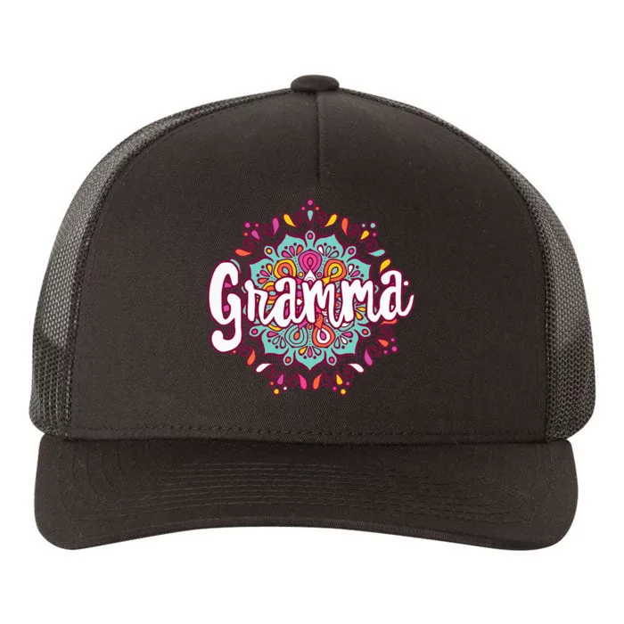 Mandala Gramma  Grandma Christmas Birthday Mothers Day Yupoong Adult 5-Panel Trucker Hat