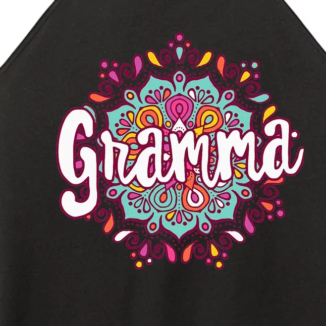 Mandala Gramma  Grandma Christmas Birthday Mothers Day Women’s Perfect Tri Rocker Tank