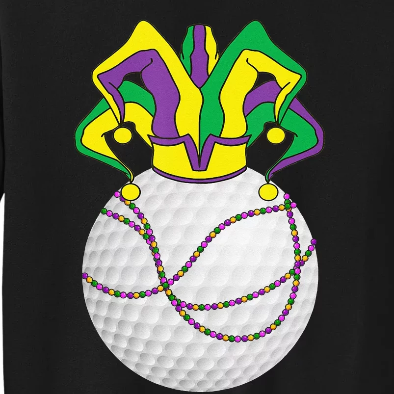 Mardi Gras Golf Jester Hat Funny Festival Party Tall Sweatshirt