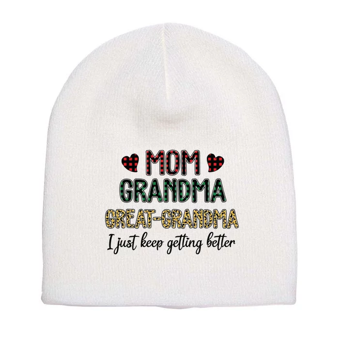 Mom Grandma Great Grandma Short Acrylic Beanie