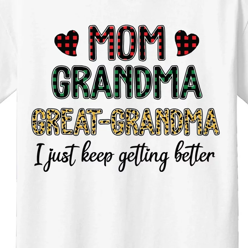 Mom Grandma Great Grandma Kids T-Shirt