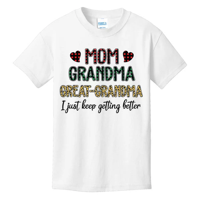 Mom Grandma Great Grandma Kids T-Shirt