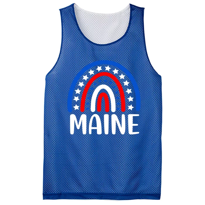 Maine Great Gift I Love Maine Usa Gift Mesh Reversible Basketball Jersey Tank