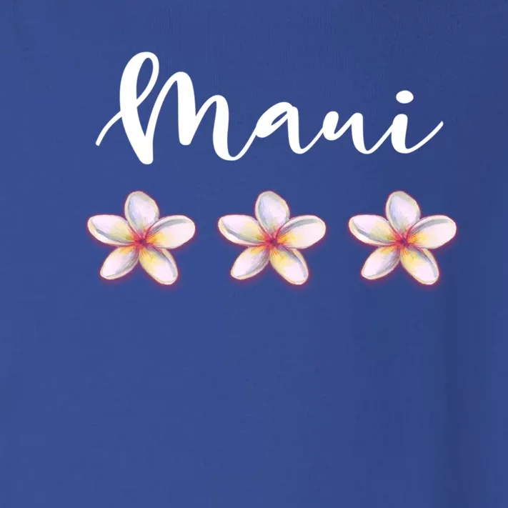 Maui Gift Hawaiian Plumeria Vacation Luau Cool Gift Cool Gift Toddler Long Sleeve Shirt