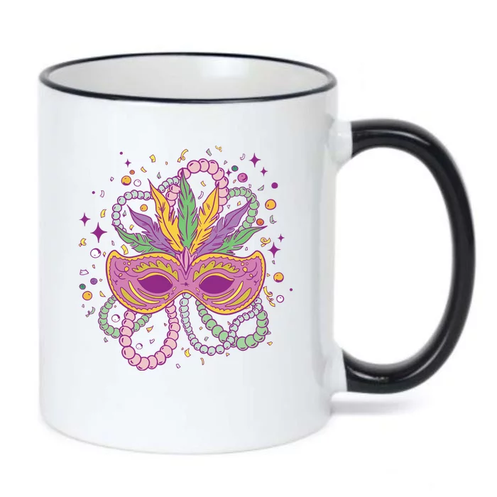 Mardi Gras Holiday Black Color Changing Mug