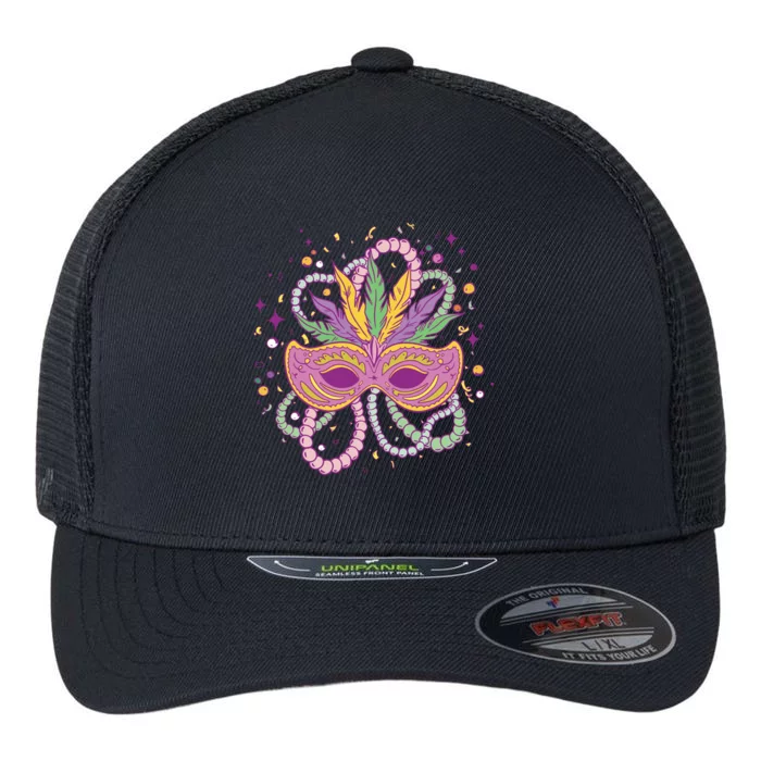 Mardi Gras Holiday Flexfit Unipanel Trucker Cap