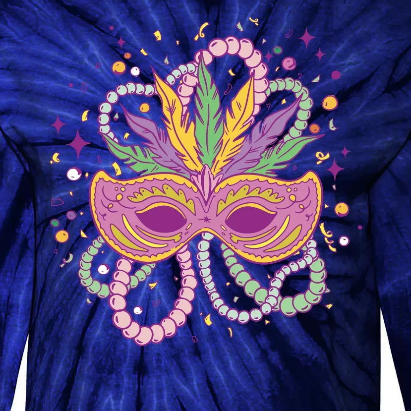 Mardi Gras Holiday Tie-Dye Long Sleeve Shirt