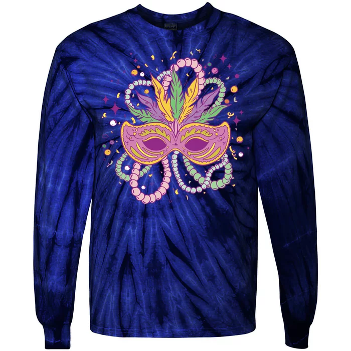 Mardi Gras Holiday Tie-Dye Long Sleeve Shirt