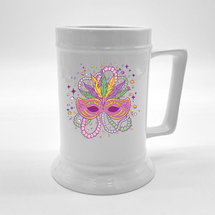 Mardi Gras Holiday Front & Back Beer Stein