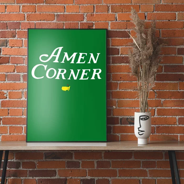 Masters Green Heather Amen Corner Poster