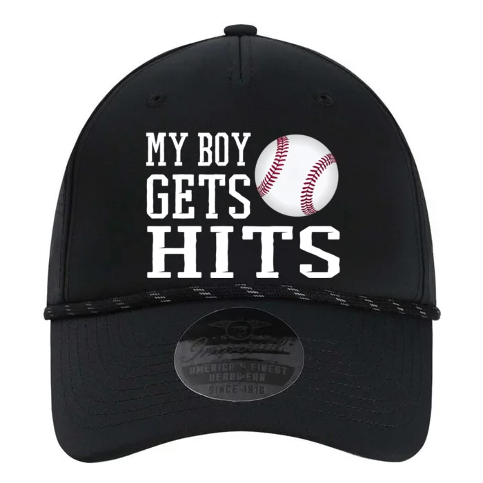 My Gets Hits Proud Baseball Dad Proud Baseball Mom Cute Gift Performance The Dyno Cap