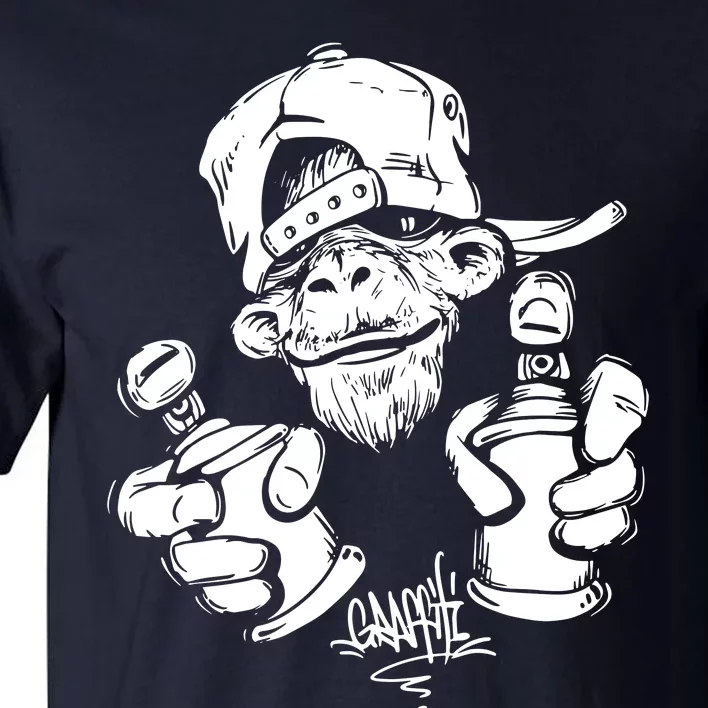 Monkey Graffiti Hip Hop Rap Music Ape Graphic Tall T-Shirt