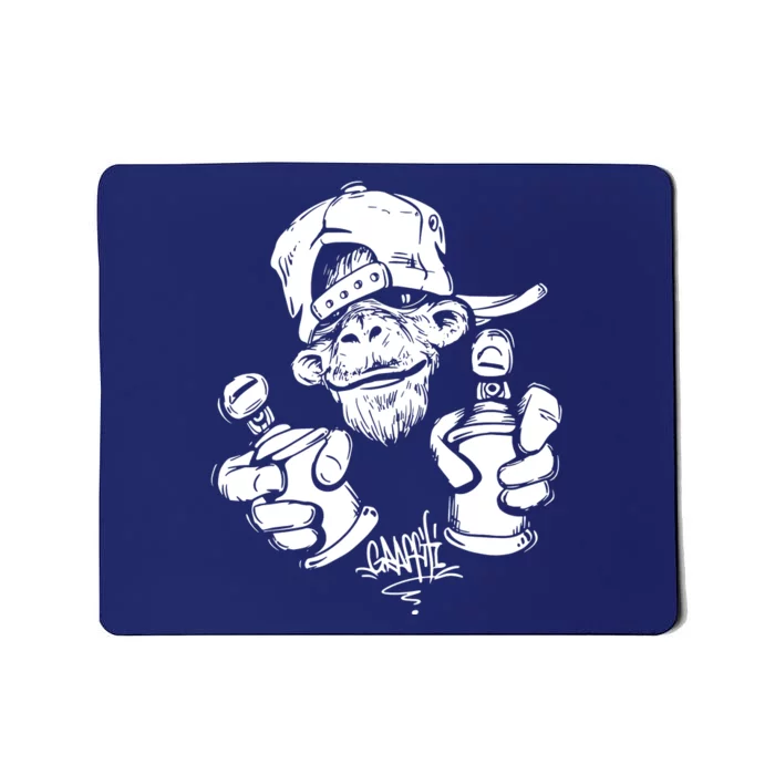 Monkey Graffiti Hip Hop Rap Music Ape Graphic Mousepad