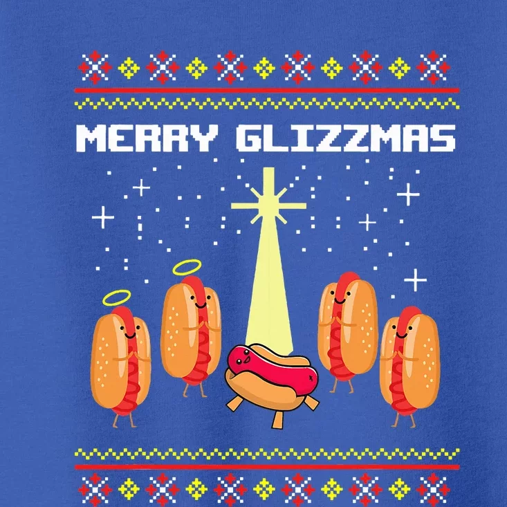 Merry Glizzmas Hot Ugly Christmas Toddler T-Shirt