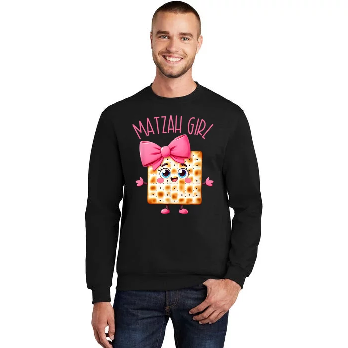 Matzah Girl Happy Passover Jewish Pesach Seder Afikoman Girl Tall Sweatshirt