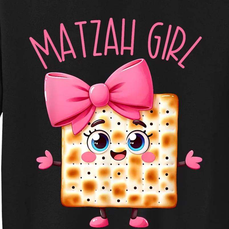 Matzah Girl Happy Passover Jewish Pesach Seder Afikoman Girl Tall Sweatshirt