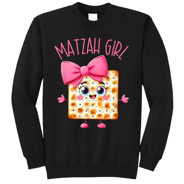 Matzah Girl Happy Passover Jewish Pesach Seder Afikoman Girl Tall Sweatshirt