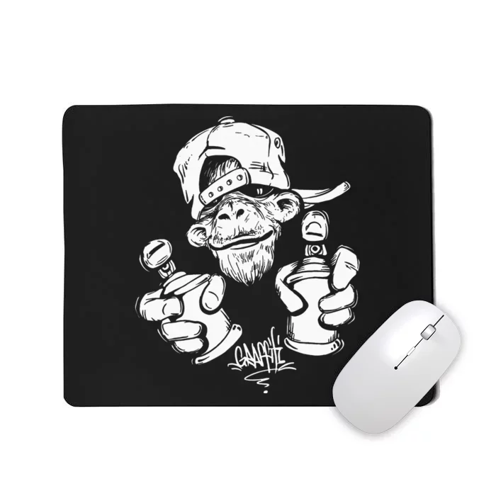 Monkey Graffiti Hip Hop Rap Music Ape Graphic Apparel Gift Mousepad