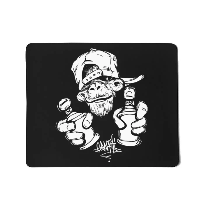 Monkey Graffiti Hip Hop Rap Music Ape Graphic Apparel Gift Mousepad