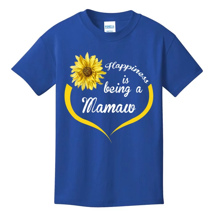 Mamaw Gift: Happiness Is Being A Mamaw Funny Gift Kids T-Shirt