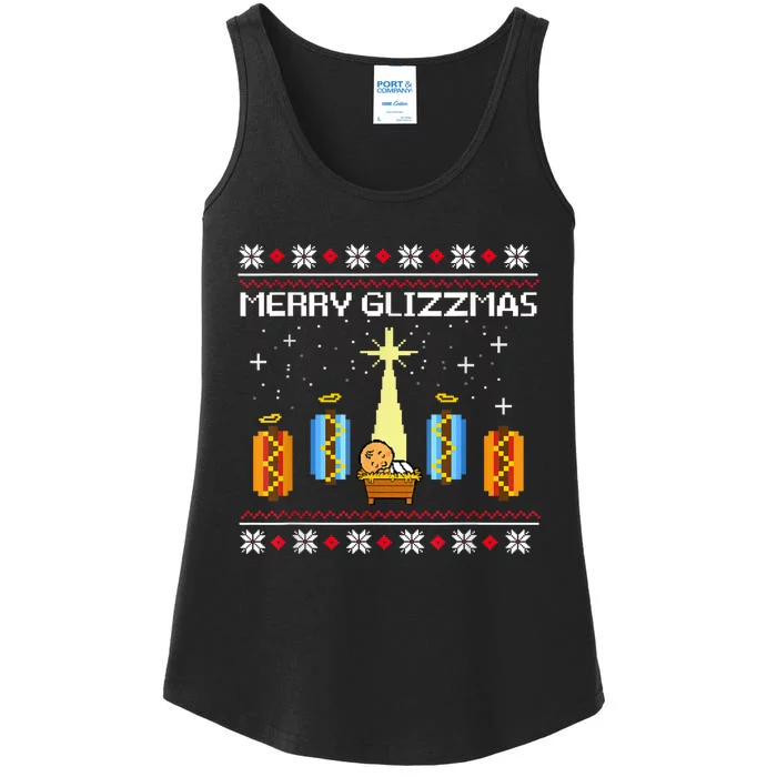 Merry Glizzmas Hot Ugly Christmas Ladies Essential Tank